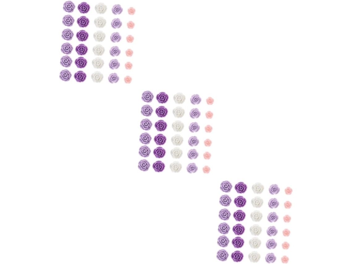 Tachinhas Série 3 Em Formato De Rosa, Decorativas Para Escritório, 40
