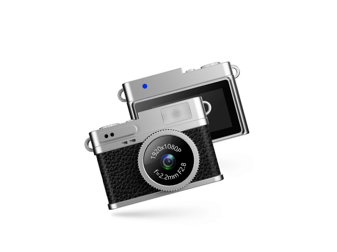 Mini Câmera de Chaveiro 1080p Mini Câmera Digital Retrô Pequena e Portátil Gravador de Vídeo de Bolso para Viagens e Estudos Verde TAISHENGDA