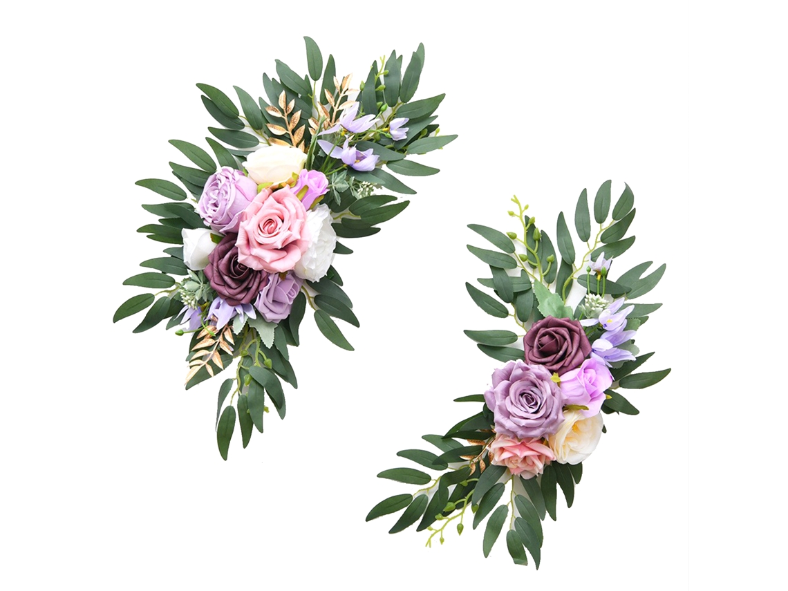 Painel de Boas-vindas com Flores Artificiais LAXISCREED