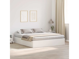 Vidaxl Estrado De Cama Com Arrumação Com Porta Branco 180 X 200 Cm