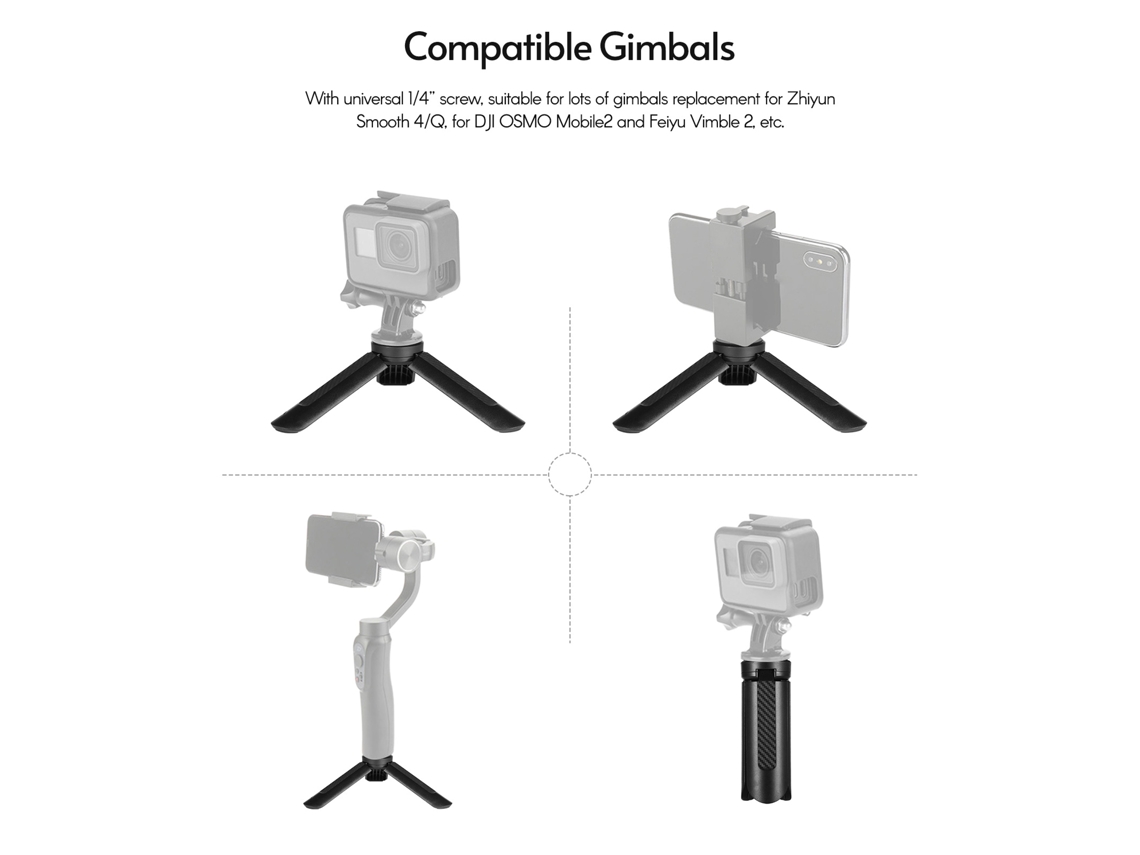 Raum-trípode Mini Para Telefone E Câmera, Trípode Para Iphone E Dslr, Suporte Portátil Compacto