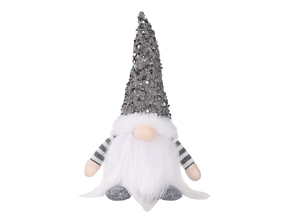 Laxiscreed Pack Natalino Com Boneco Rudolf Luminoso E Purpurina Cinzenta Para Decoração Festiva
