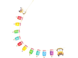 Conjunto de banners Boas Vindas Osaladi para decoração escolar, em papel, ideal para salas de aula e para presentear.