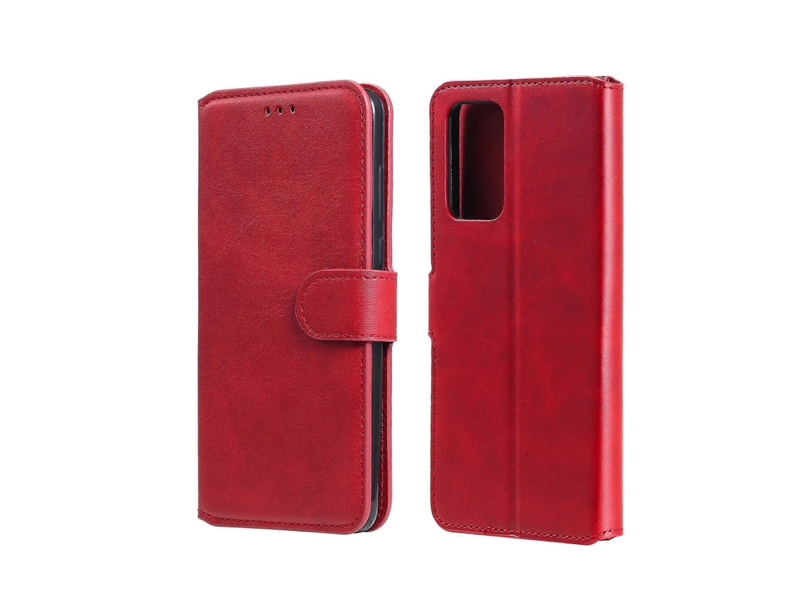 Capa De Couro Com Flip Horizontal Com Textura De Bezerro Clássica Pu Tpu Para Oppo A55 5g / A54 4g / Realme V11 5g Com Suporte, Compartimentos Para