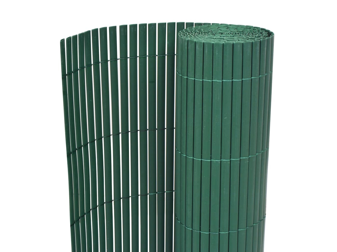 Vidaxl Cerca De Jardim Dupla Face Pvc 90x500 Cm Verde