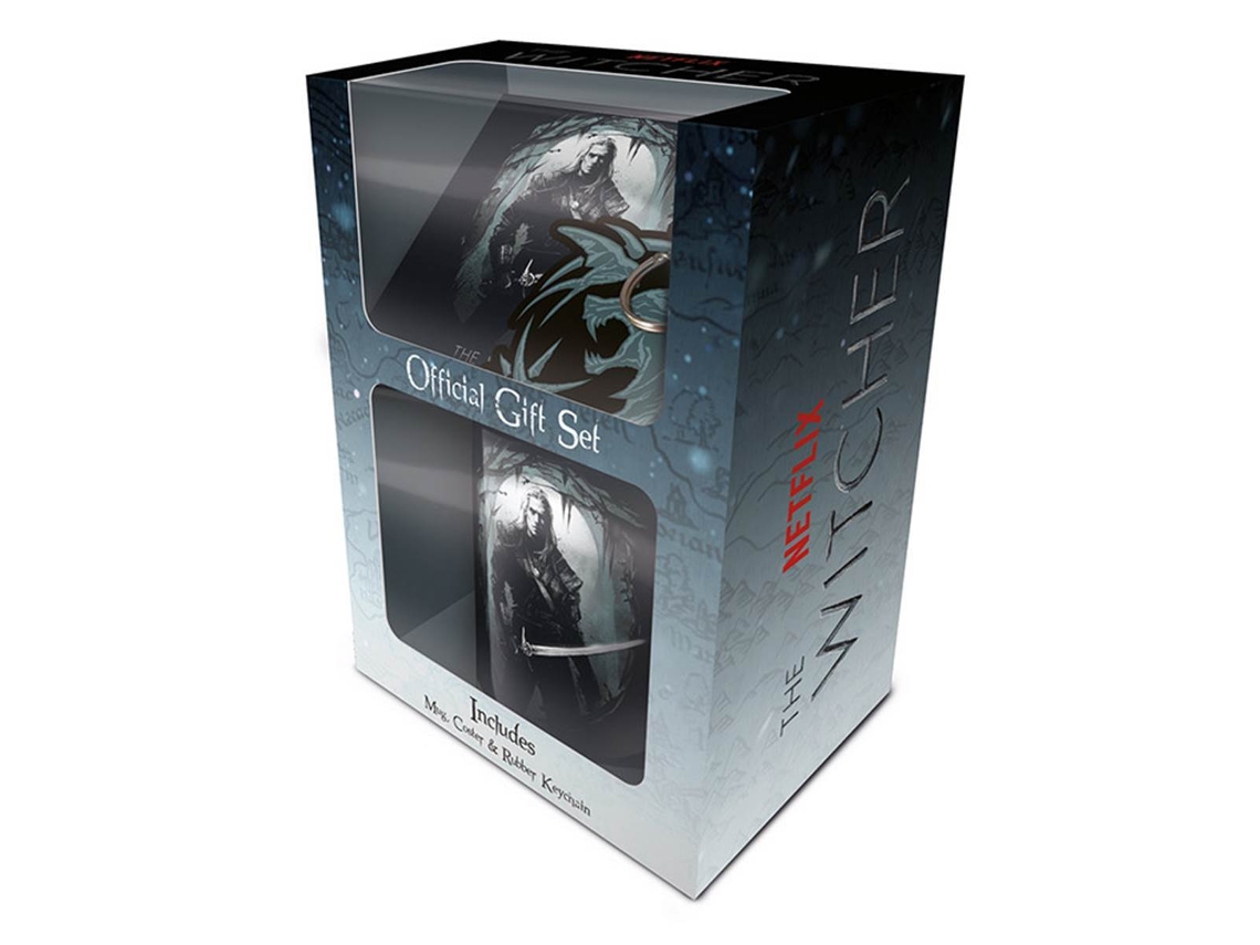 Caixa de Oferta com Caneca Base para Copos e Porta-Chaves PYRAMID The Wintcher The Hunter