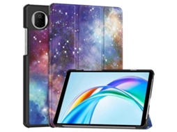 Capa De Couro Inteligente Custer Painted Com Suporte Triplo Para Tablet Honor Pad X7