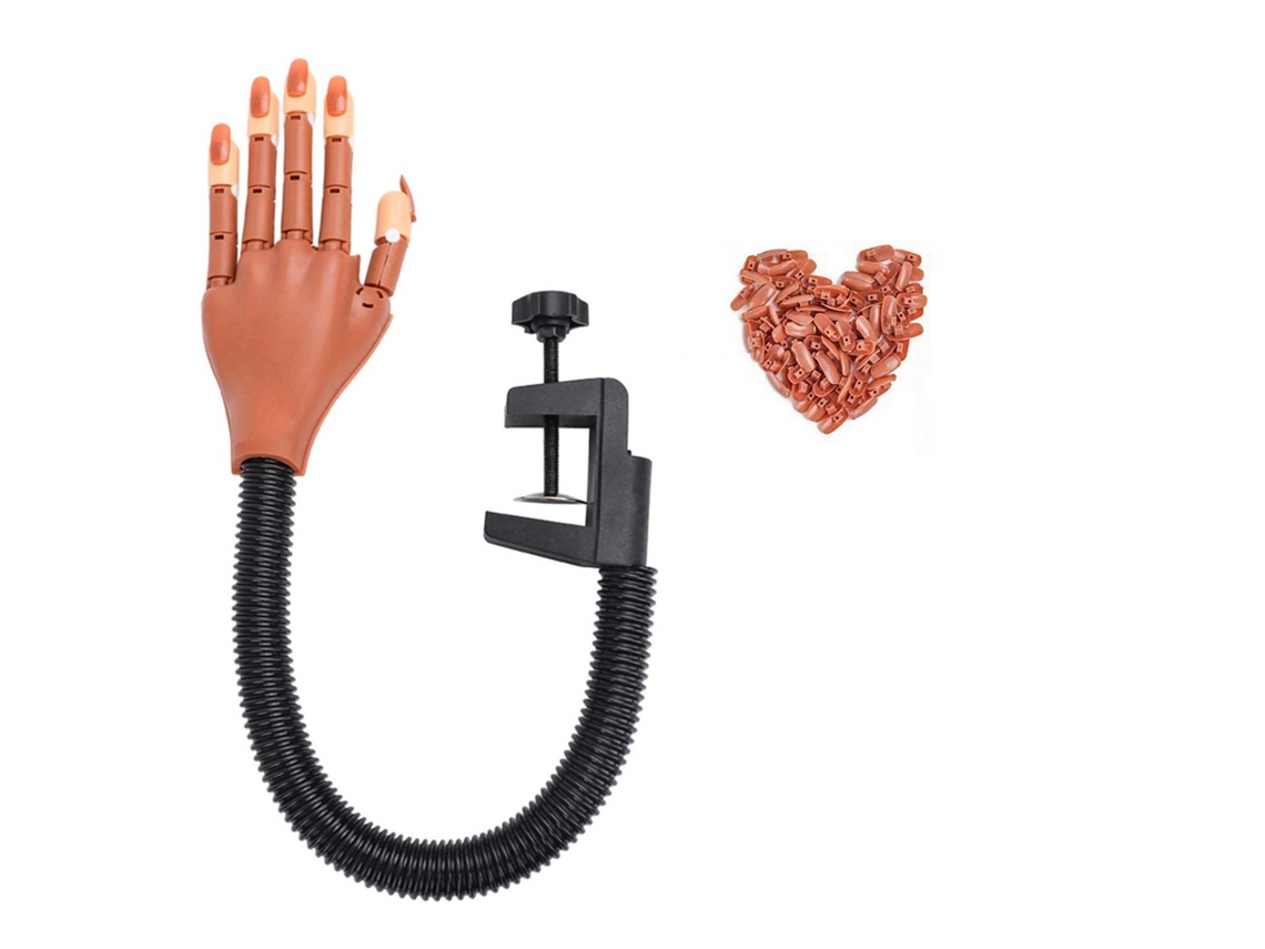 Conjunto de Mãos Artificiais e Tips para Treino de Unhas Mãos Flexíveis Tips