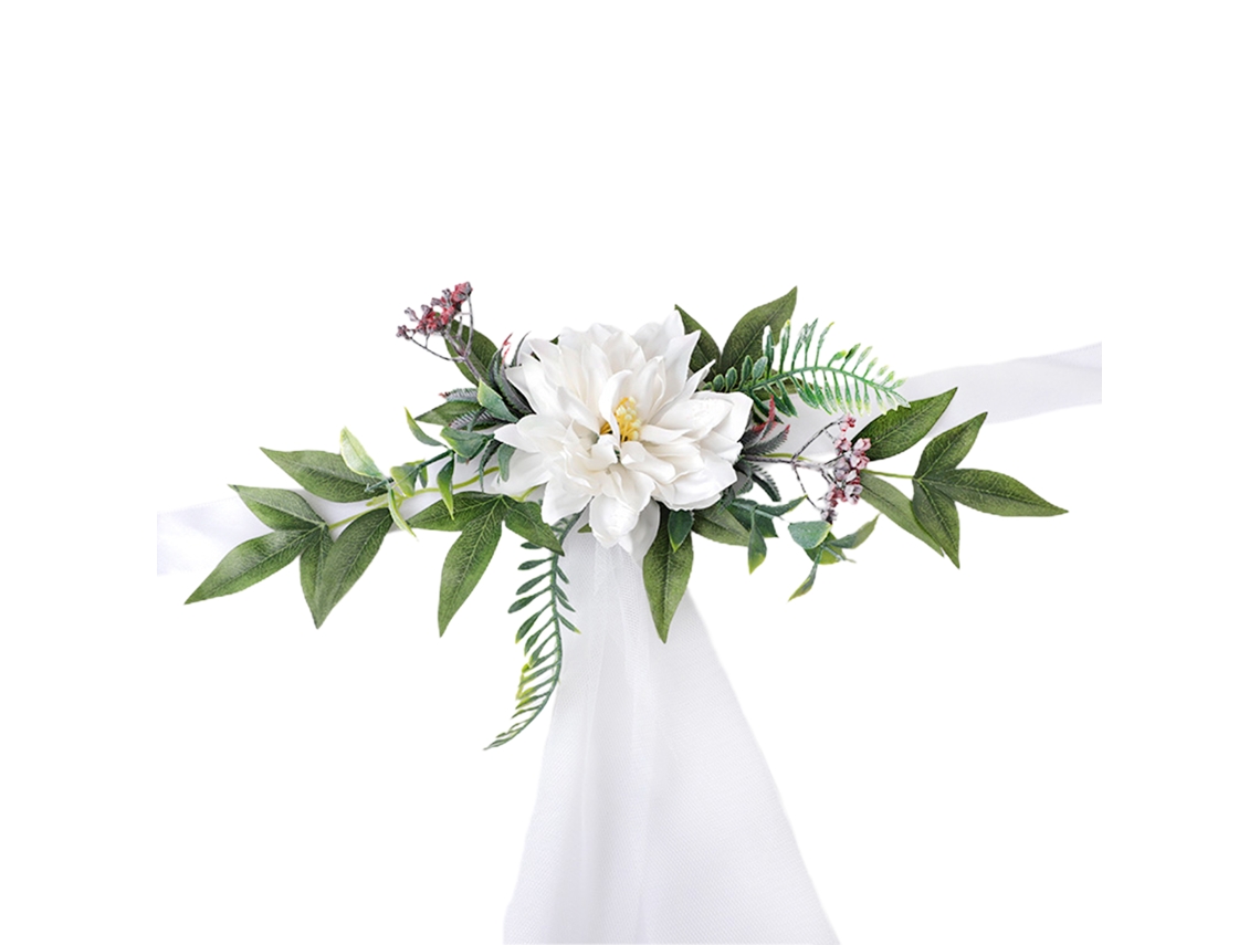Cadeira De Festa Laxiscreed Com Flores Brancas Para Casamentos E Eventos De Decoração