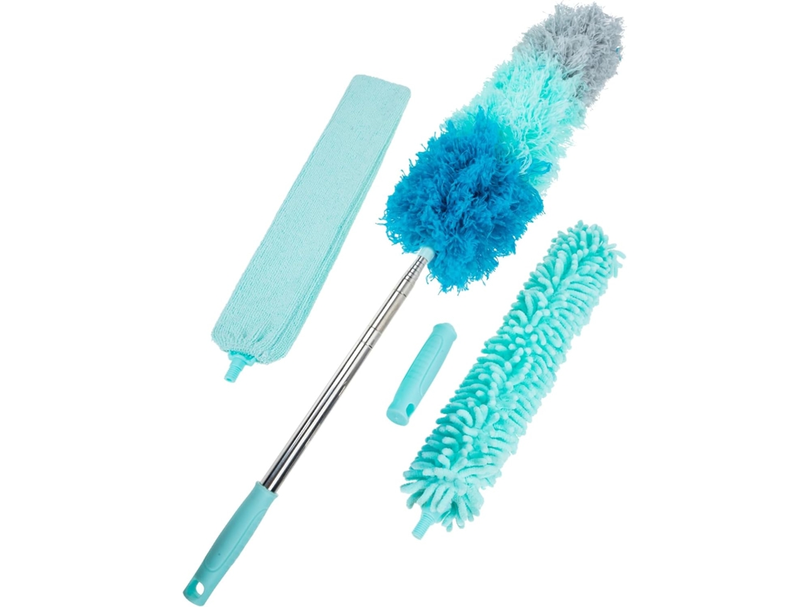 De 1 Escova Multifuncional Para Pó Com Cabo Para Limpeza De Tetos, Móveis E Cantos De Difícil Gokoco