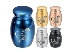 Mini Urna Para Cinzas De Aço Inoxidável, Recipiente Memorial Keepsake De Cremação