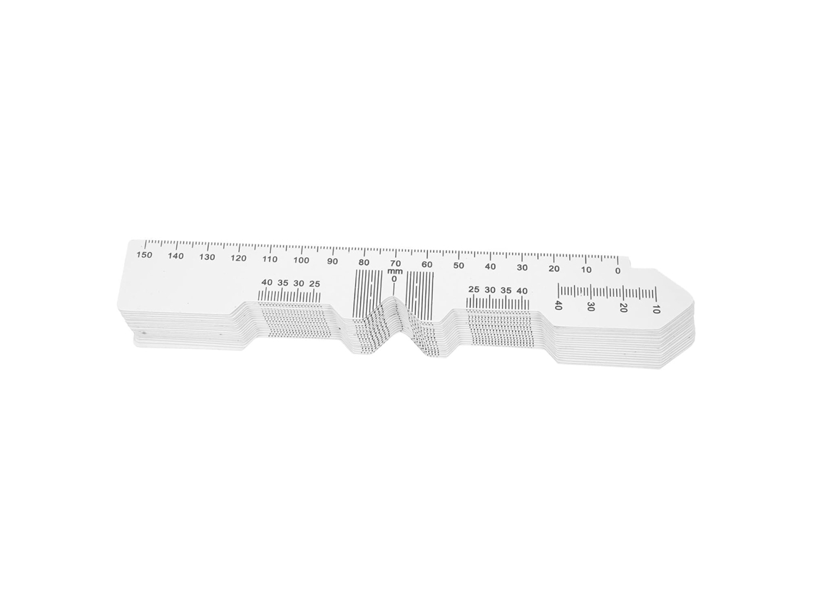 Régua Ergonômica Curva De Pvc Para Medição Da Distância Pupilar