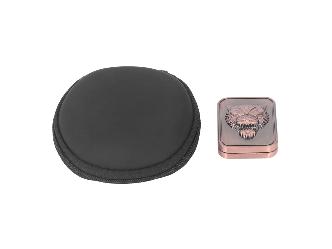 Walshlxq brinquedo Deslizante Magnético de Metal com Caveira Gravada para Aliviar o Estresse Roxo Bronze