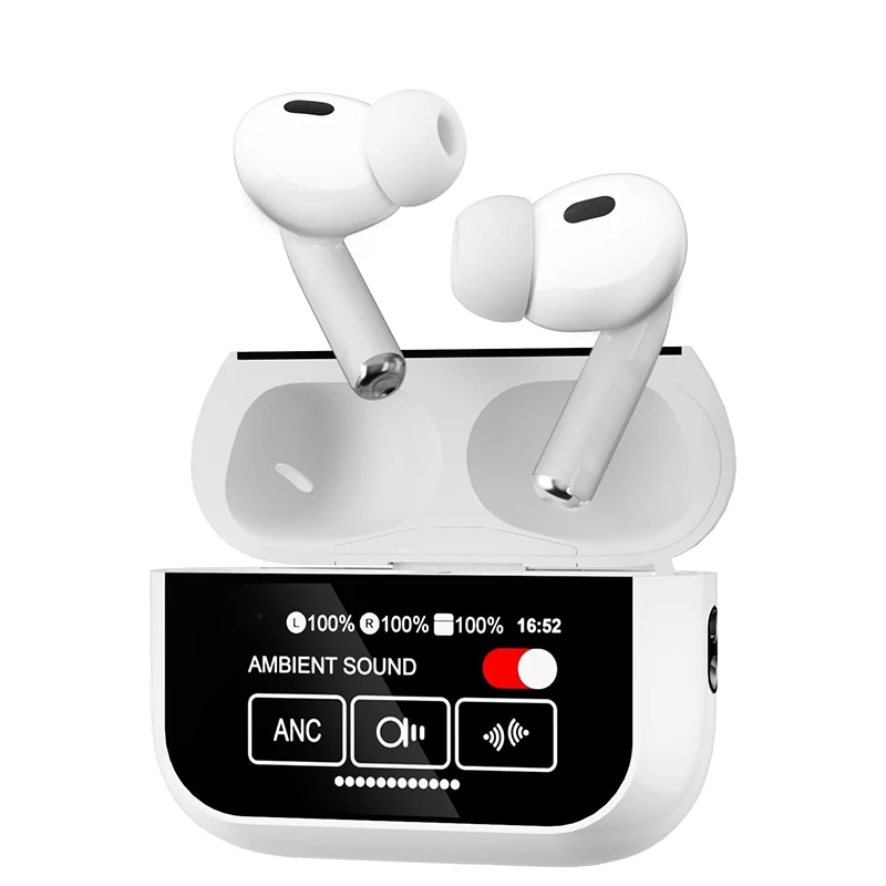 Fones de Ouvido Sem Fio com Tradutor de Idiomas por Ia e Cancelamento de Ruído. MDUG (branco)