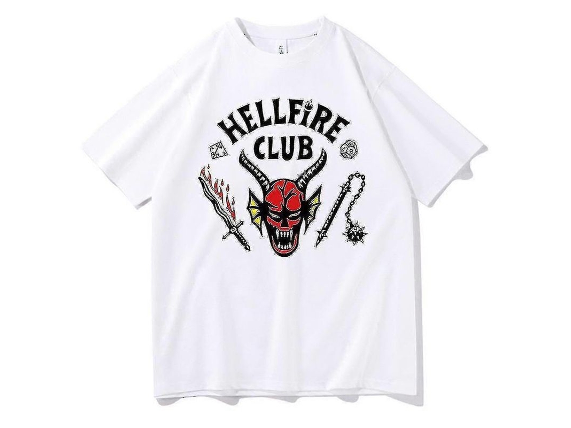 Camiseta Stranger Things 4 Hellfire Club para Adultos 2022 Divertida Comédia S a 5xl 140 Estilo1
