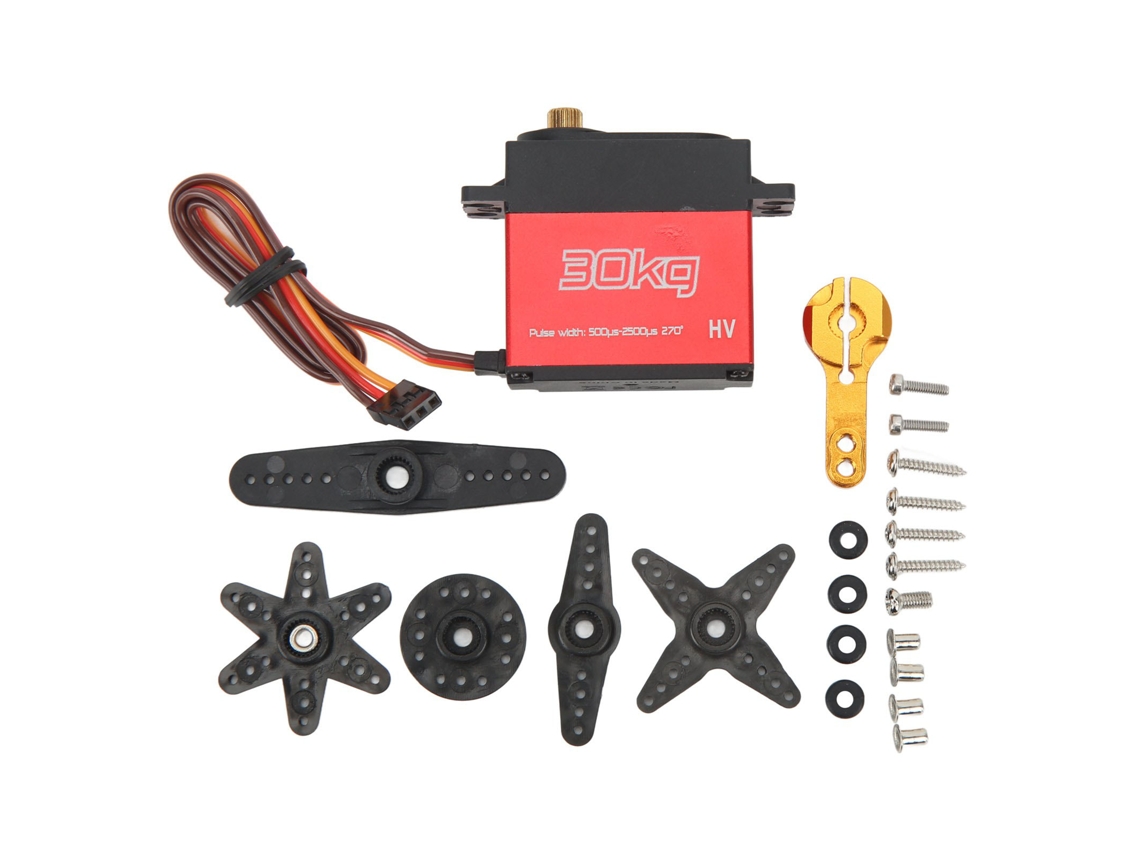 Mali servo Rc 30kg 270 Graus Rotação Engrenagens Metálicas Alto Precisão para Carros Rc 1/8 1/10 1/12 Acessórios