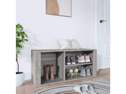 Vidaxl Sapateira 100x35x45 Cm Derivados De Madeira Sonoma Cinza