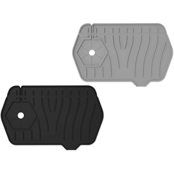 Tapete para Pia, 2 unidades, silicone, protetor de bancada AQUAFORGE
