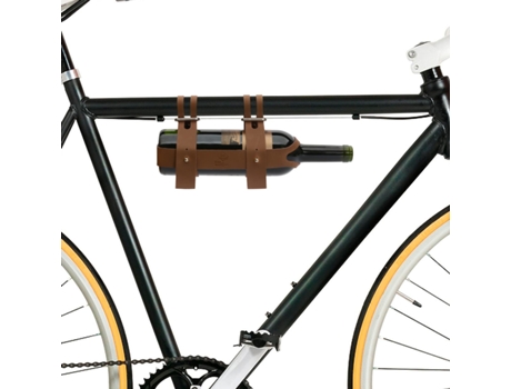 Porta Garrafa De Vinho Para Bicicleta De Couro Caddy Bar Amigos