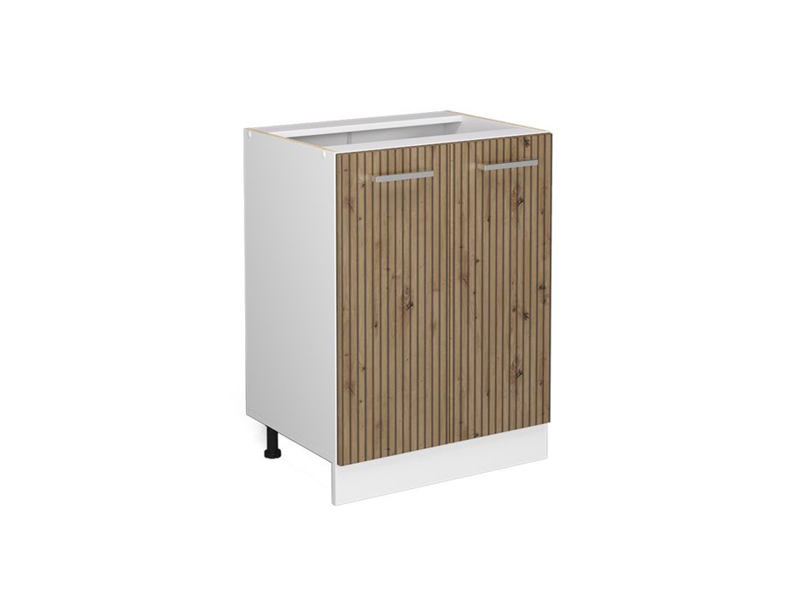 Móvel baixo de cozinha Vicco R-Line, carvalho artesanal, 60 cm sem bancada