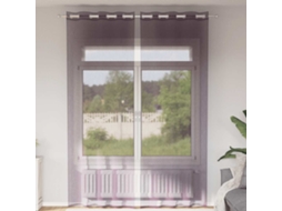 Vidaxl Cortinas De Voile Com Ilhós 2 Pcs Roxo 140x260 Cm