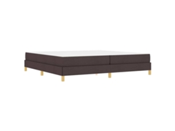 Conjunto 1 Cama Box Vidaxl Castanho Tecido (200 X 200 Cm)