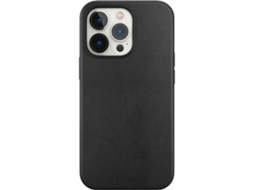 Capa JUST IN CASE Ecopelle iPhone 16 Plus (Outlet Grade A - Preto)