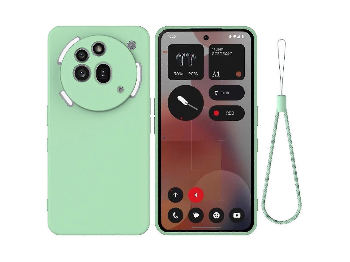 Capa De Celular Nothing Phone 3a Pro Em Silicone Líquido De Cor Sólida, Resistente A Quedas E Com Cobertura Total.