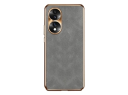 Capa Para Celular Honor 70 Em Pele De Cordeiro Com Revestimento Eletrolítico