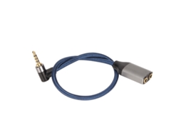 Divisor de Áudio de 3,5 Mm com conector de 90°, macho a fêmea, com microfone, para PC e portátil
