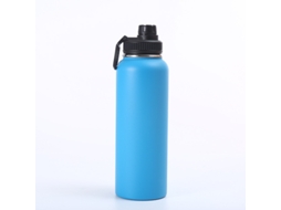 Garrafa Térmica De Aço Inoxidável (azul) De 1000 Ml, Grande Capacidade, Design De Camada Dupla, Isolamento Térmico.