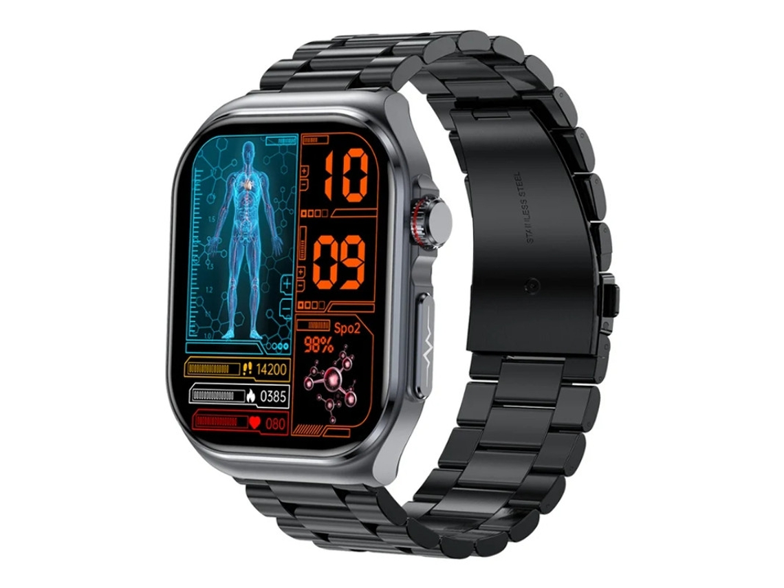 Smartwatch Com Ecg Chamada Bluetooth Gordura Corporal Pressão Arterial Açúcar No Sangue Monitoramento De Frequência Cardiac Monitoram Yizhood