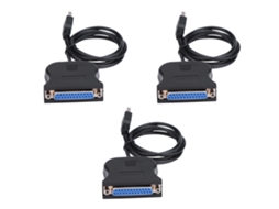 3 Unidades Adaptador Usb Para Impressora Paralela Db25 Adaptador Paralelo Usb Ieee 1284