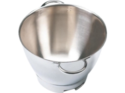 Tigela de aço inox com alças - KENWOOD - Chef Premier - Capacidade 4,6L - Cinza