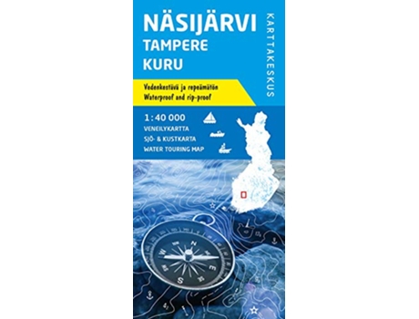 Livro Nasijarvi Tampere Kuru de Karttakeskus (Inglês)