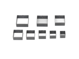 Matriz de Corte de Couro 8pcs Forma Quadrada de Aço Ligado