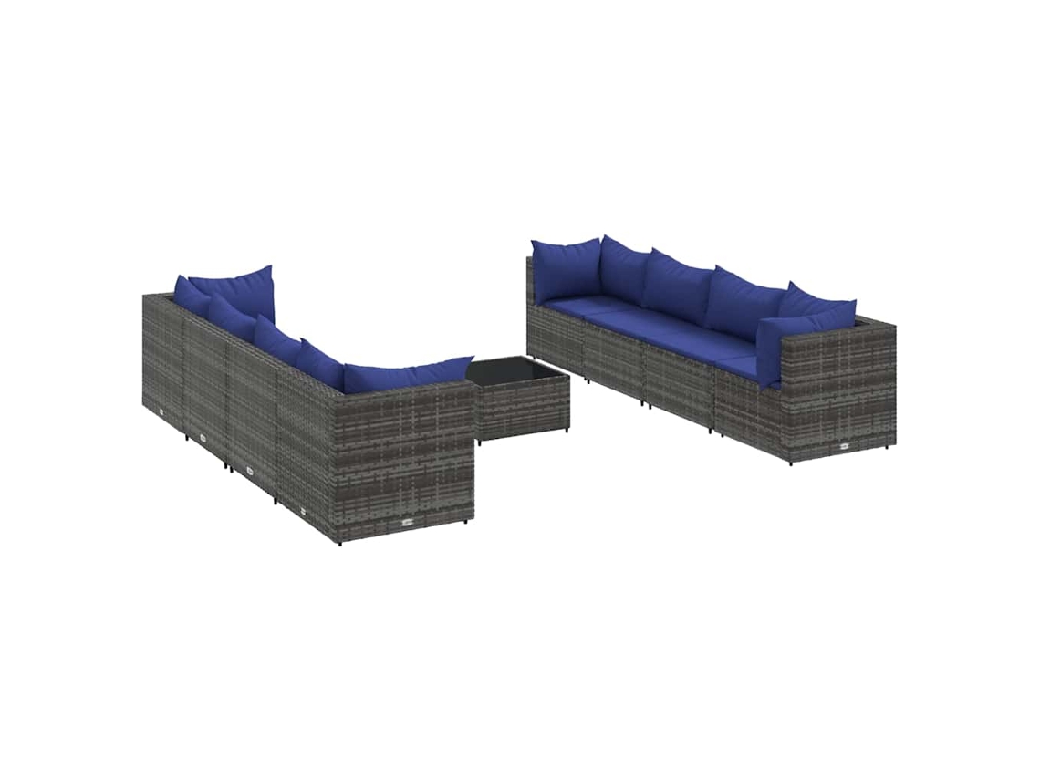 Garden Lounge Set, Garden Lounge Sets Vidaxl Cinzeto Rattan / Vime (n/a)