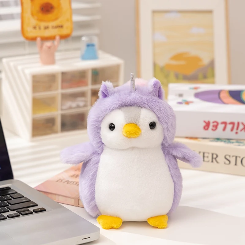(vermelho, 20 cm) Brinquedo Pelúcia Realista Fofo do Pinguim Estilo Anime