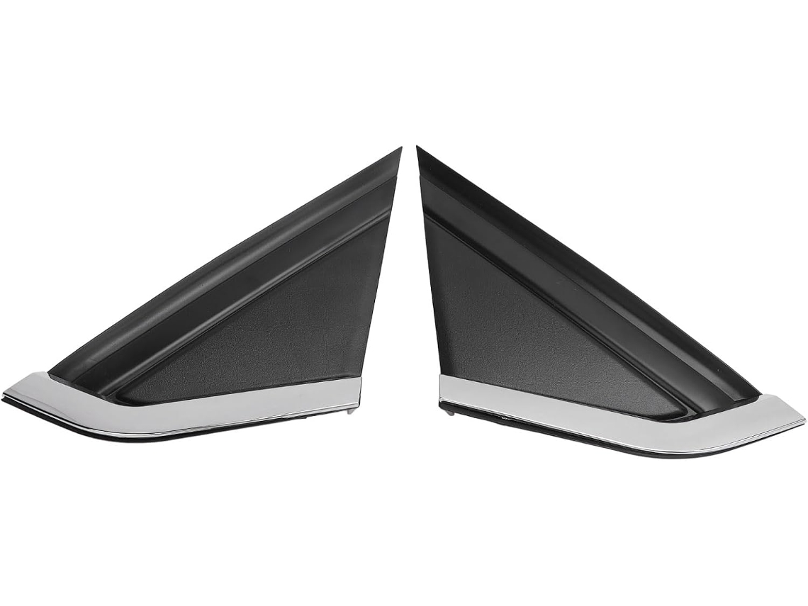 Moldura Triangular Para Espelho Retrovisor Em Plástico Abs Resistente, Design Elegante, Encaixe