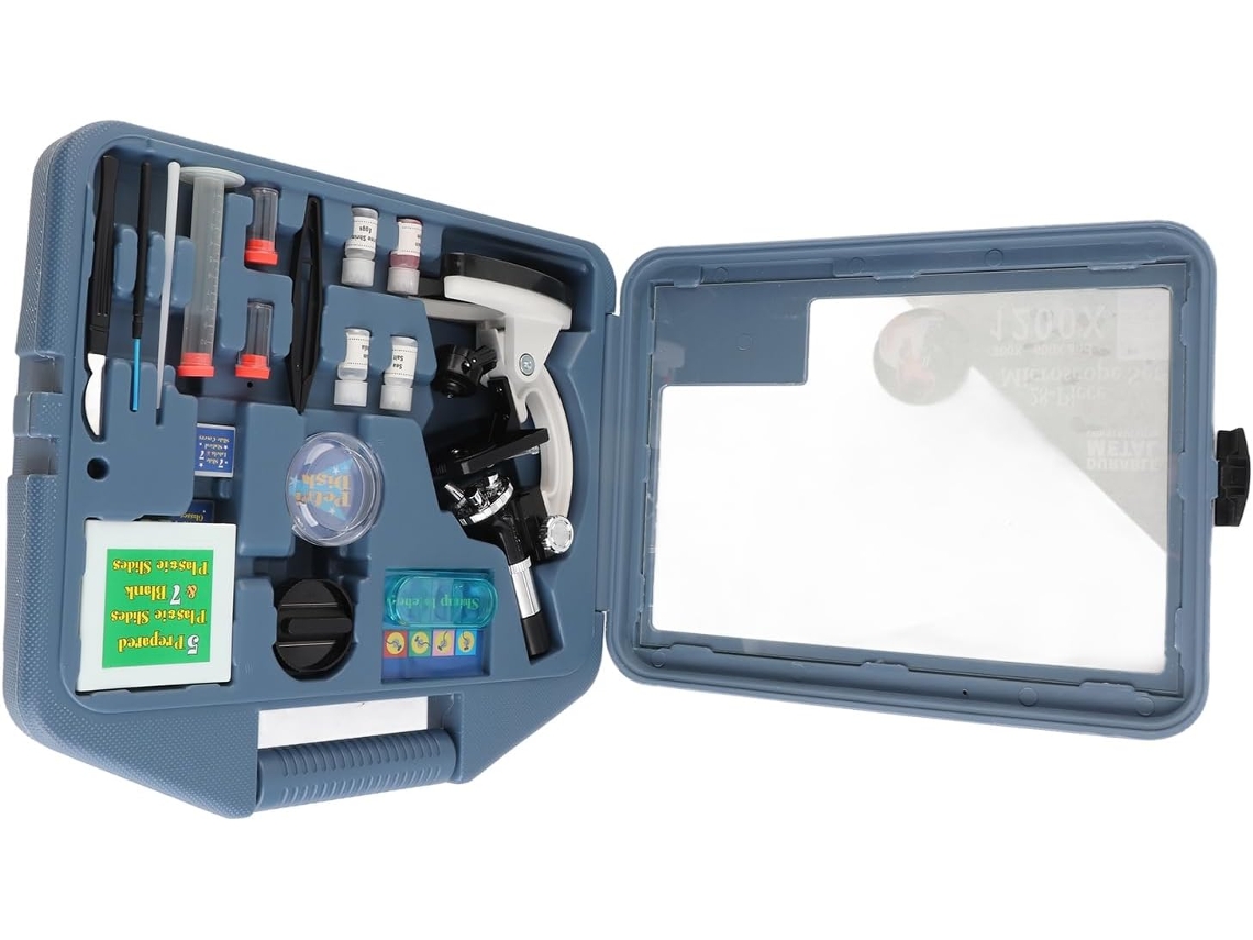 Kit De Microscópio Infantil, Kit De Microscópio Educativo De Metal