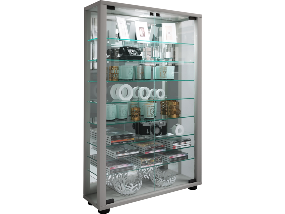 Suporte De Vidro Vitrine Lumo Mini Espelho Vcm