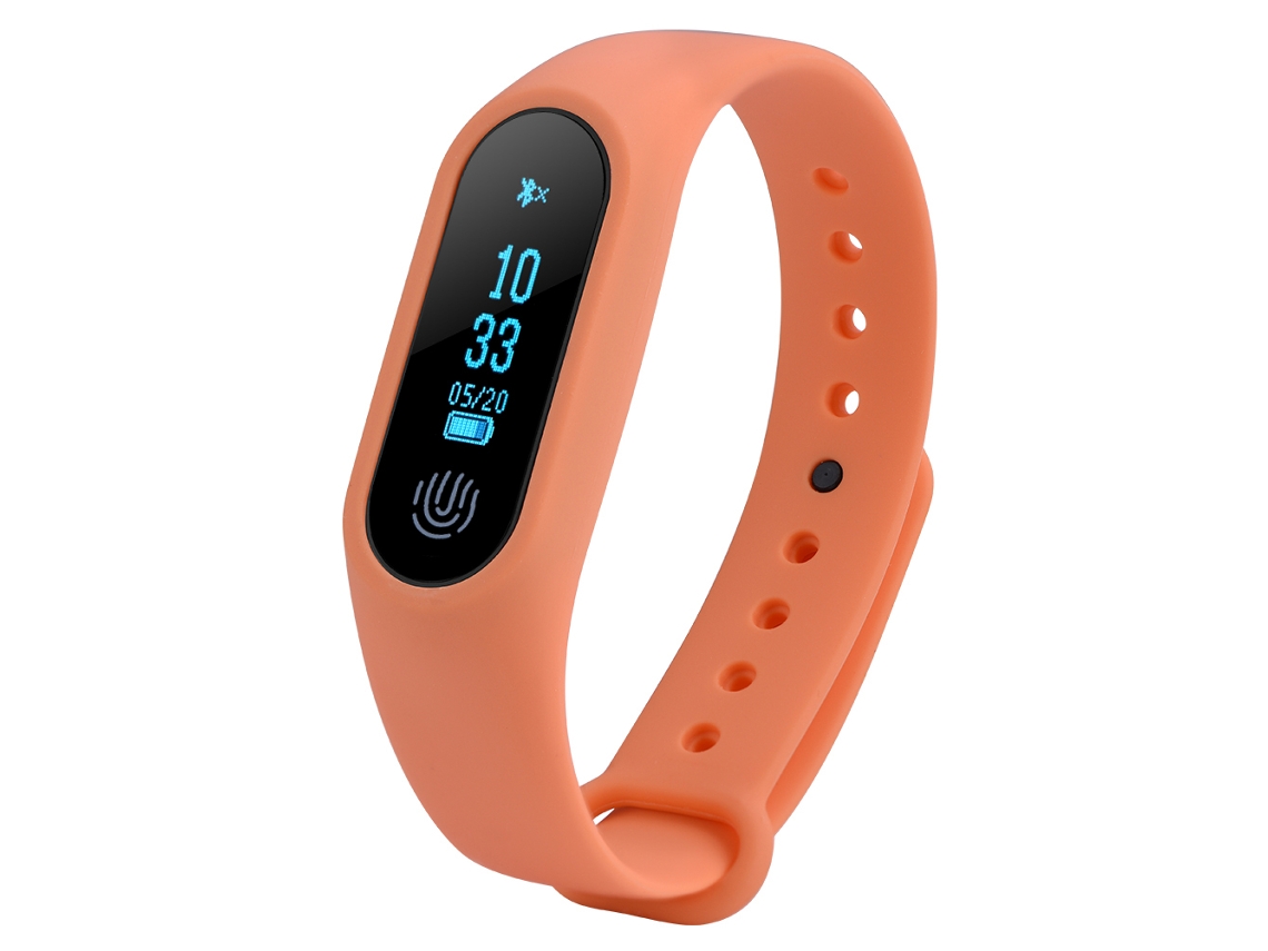 Pulseira Inteligente Pulseira Inteligente M2 Plus (laranja) EOOCOO (monitor de Ritmo Cardíaco e Passos)