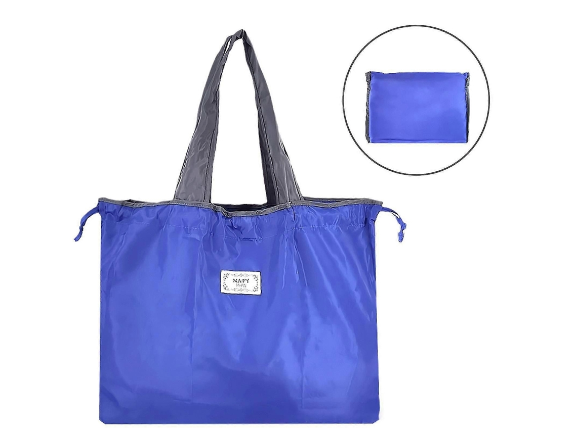 Sacola de Compras Reutilizável, Dobrável e Lavável, com Alça, Grande Capacidade e Cordão, Resistente e Ecológica. GOKOCO