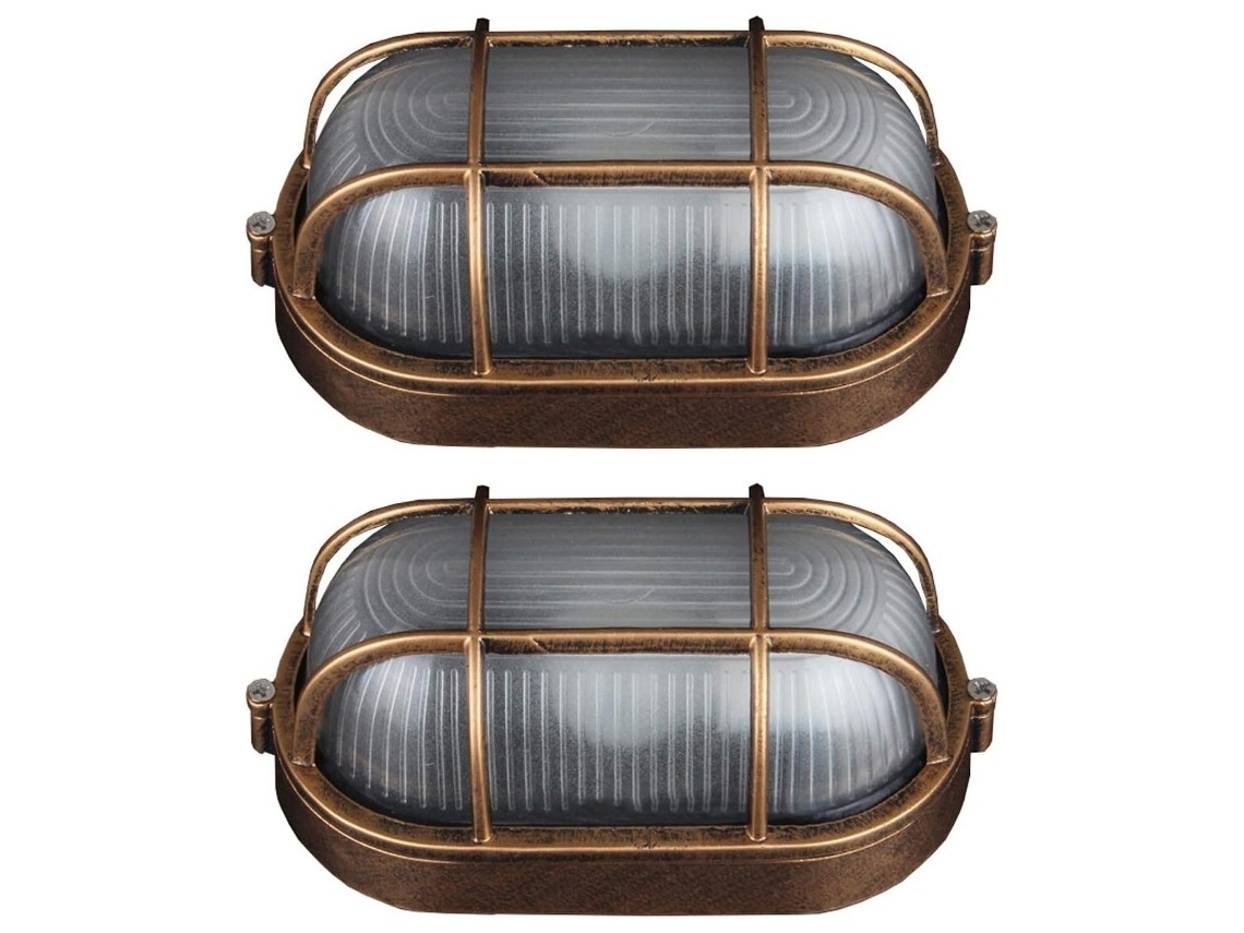 Oval Nautical Wall Light In Class A Aluminum (2 Pieces)