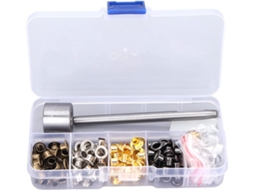 Kit Ilhós de metal de cobre revestido de 4,5 mm, conjunto de ferramentas para