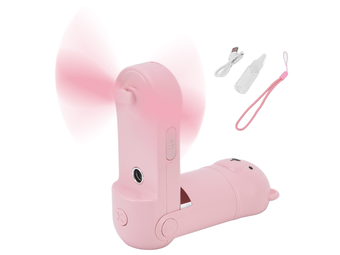 Ventilador Mini Recarregável Laxiscreed Com Spray De Água Para Uso Portátil