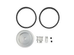 Sistema De Engrenagens De Transmissão Por Correia 12t 30t Para Carro Rc Crawler Traxxas 1/10 Peças De Upgrade Diy Prata