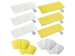 Conjunto De 10 Panos De Microfibra Para Limpeza De Bocais De Limpeza De Pisos Das Lavadoras A Vapor Karcher Easyfix Sc2, Sc3, Sc4 E Sc5._glo