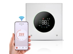 Termostato inteligente Wi-Fi com controle app/voz, modo 5+1+1, Tela Touch e proteção infantil | S/MARCA