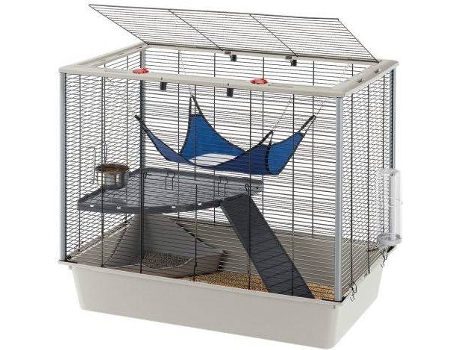 Gaiola para Furões  Furat (Cinzento - 78x48x70 cm - Plástico e Metal)